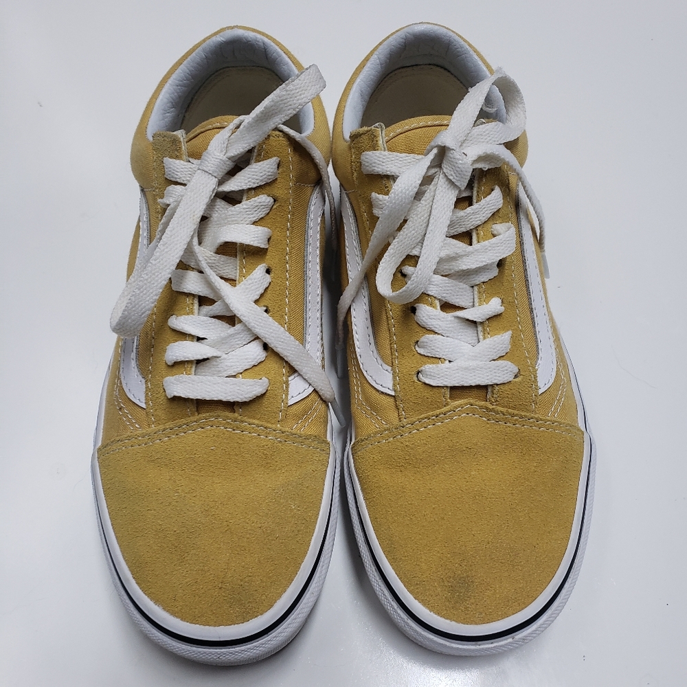 Vans old skool sneakers yellow mustard womens size 7 - Picture 3 of 7